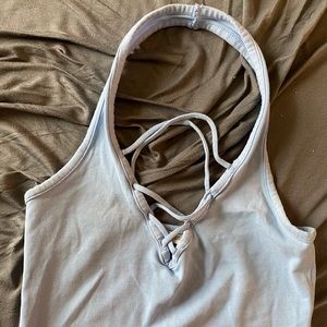 PERIWINKLE EXPRESS ONE ELEVEN CROPPED TANK